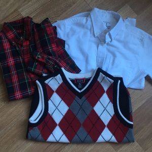 Boys holiday 2 shirts/vest
